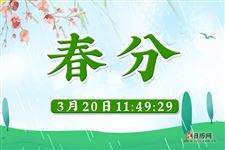 春分(每年3月19日-22日)