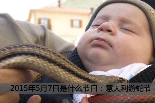 2015年5月7日是什么节日:意大利游蛇节