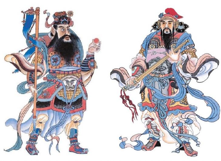 秦琼敬德门神图片,尉迟恭和泰琼门图片,秦琼门图片_大山谷图库