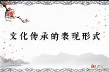 文化传承的表现形式:民俗必不可少