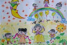 9.六一儿童节的画,儿童画画大全简单漂亮
